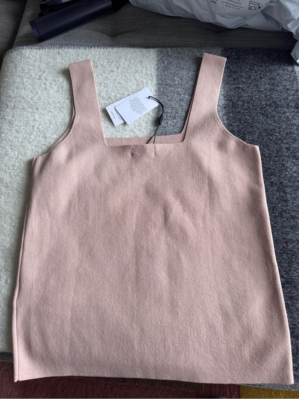 Reiss Devon Square Neck Top Pink NWT - Picture 2 of 12